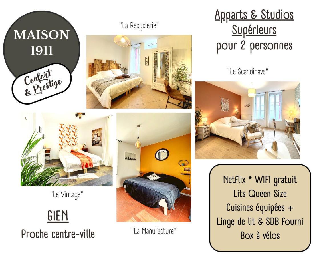 Appart Le Scandinave - Maison 1911 - Confort & Prestige Gien Ngoại thất bức ảnh